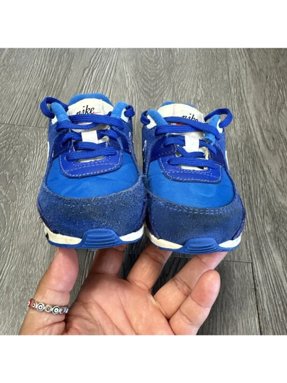 Nike Air Max 90 LTR SE 2 Blue/White Shoes Toddler Size 7c (DH9593-400) Authentic